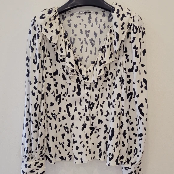 ZARA animal print top XS - Picture 6 of 11